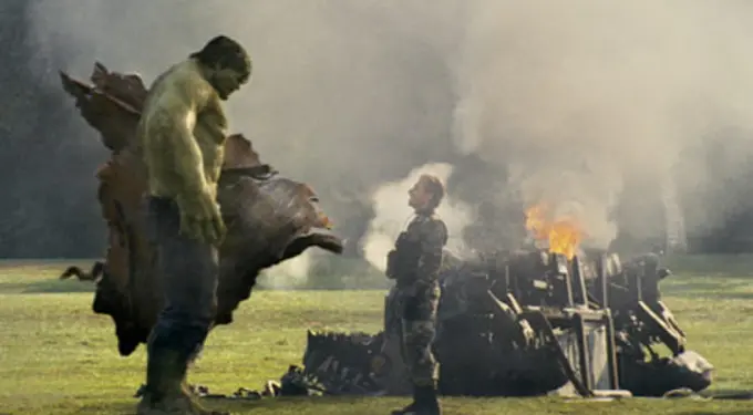 The Incredible Hulk movie scene