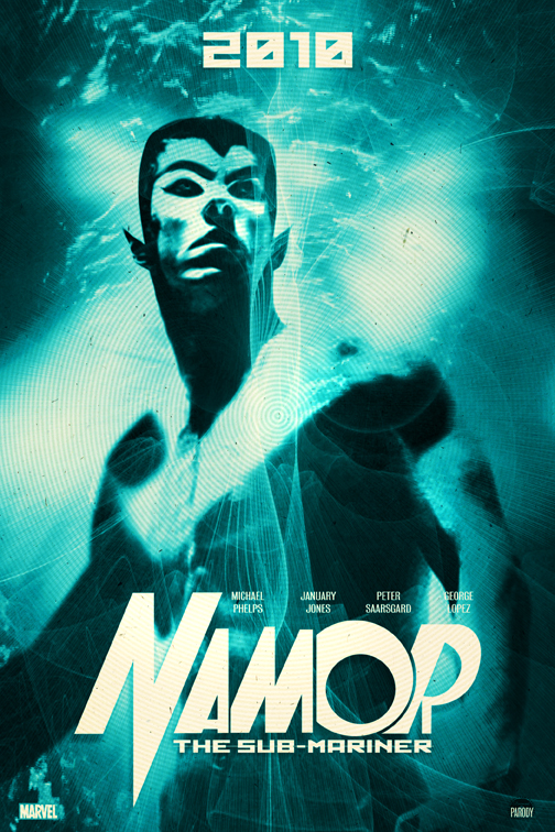 Michael Phelps Namor Juan Doe fan poster as the Sub-Mariner