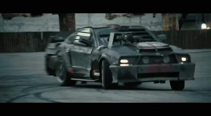 Car action scene from Death Race