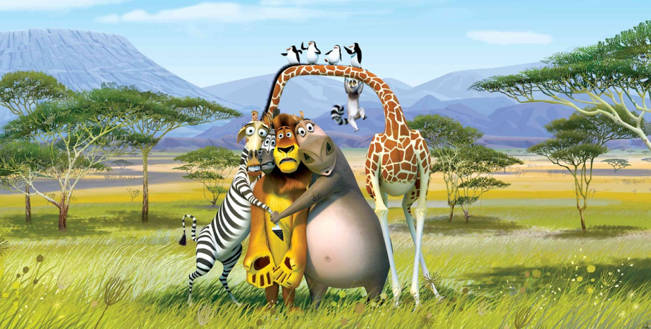 Alex, Marty, Melman and Gloria in Madagascar: Escape 2 Africa