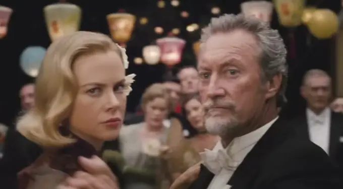 Nicole Kidman and Hugh Jackman in a scene from Australia