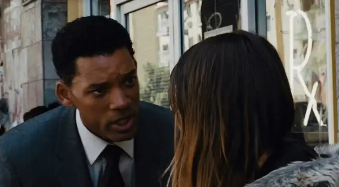 Will Smith and Rosario Dawson in Seven Pounds