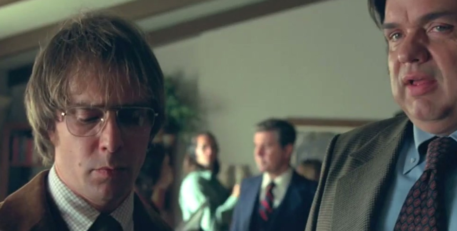 Michael Sheen and Frank Langella in Frost/Nixon