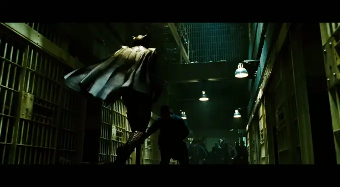 Rorschach in a scene from Watchmen