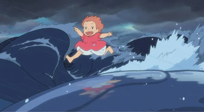 Ponyo movie scene