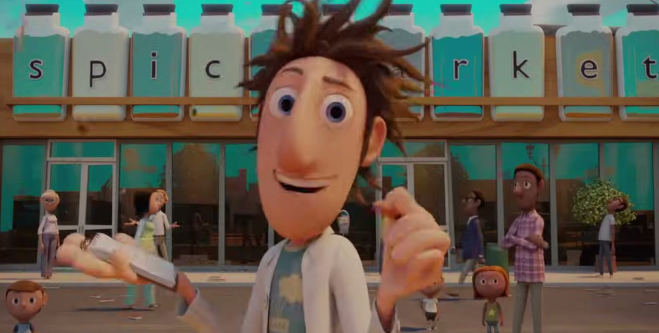 Flint Lockwood in Cloudy with a Chance of Meatballs
