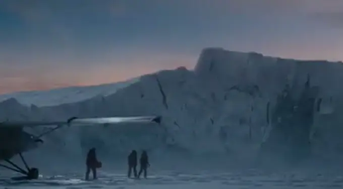 A snowy Antarctic scene from Whiteout