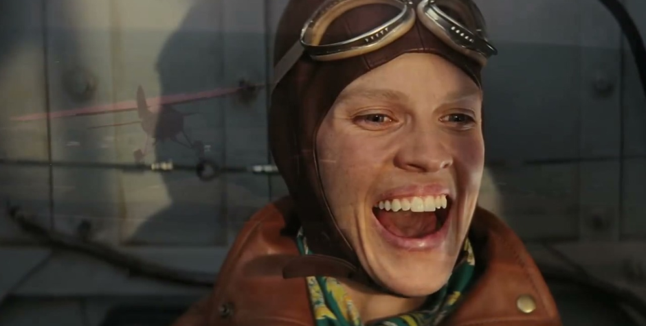 Hilary Swank as Amelia Earhart in Amelia