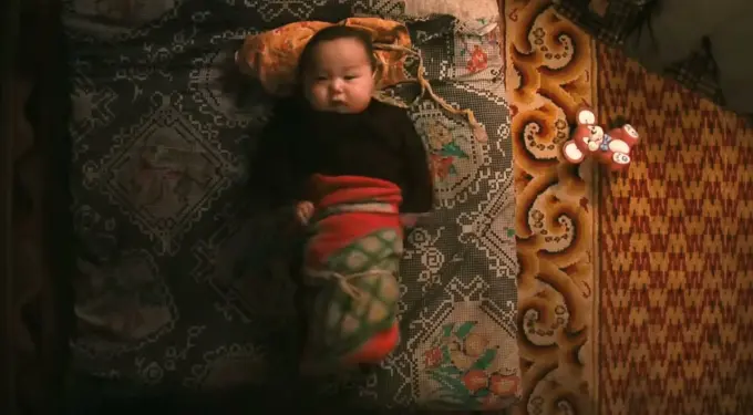 A child in the documentary Babies