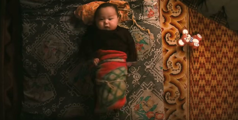 A child in the documentary Babies