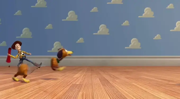 Woody, Buzz Lightyear and the toys in Toy Story 3