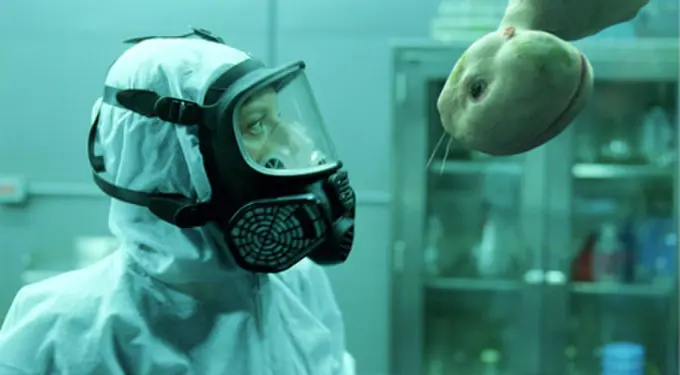 Splice movie scene