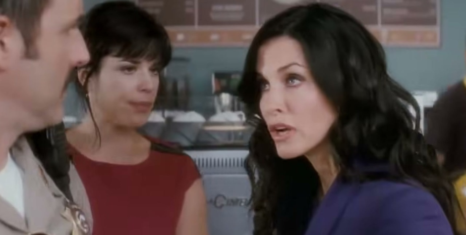 Hayden Panettiere, Emma Roberts and Courteney Cox in Scream 4