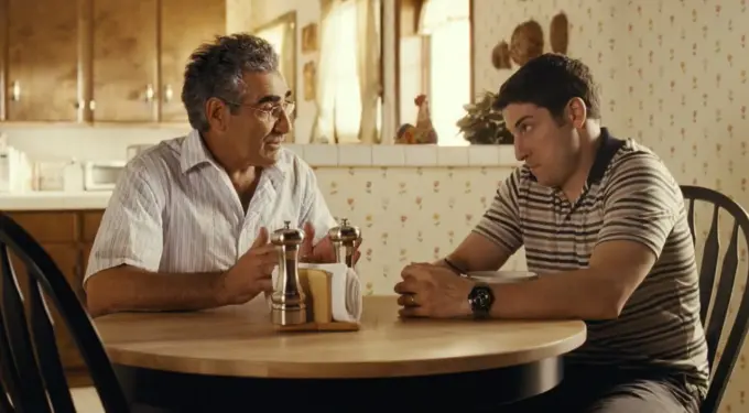 Eugene Levy and Jason Biggs in American Reunion