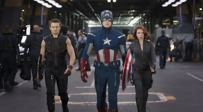 The Avengers movie scene