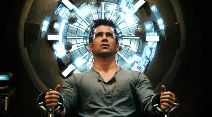 Colin Farrell in Total Recall 2012 movie scene
