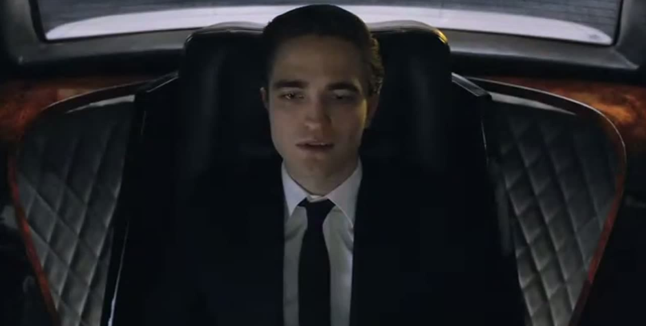 Robert Pattinson in a limousine scene from the Cosmopolis official Icon trailer