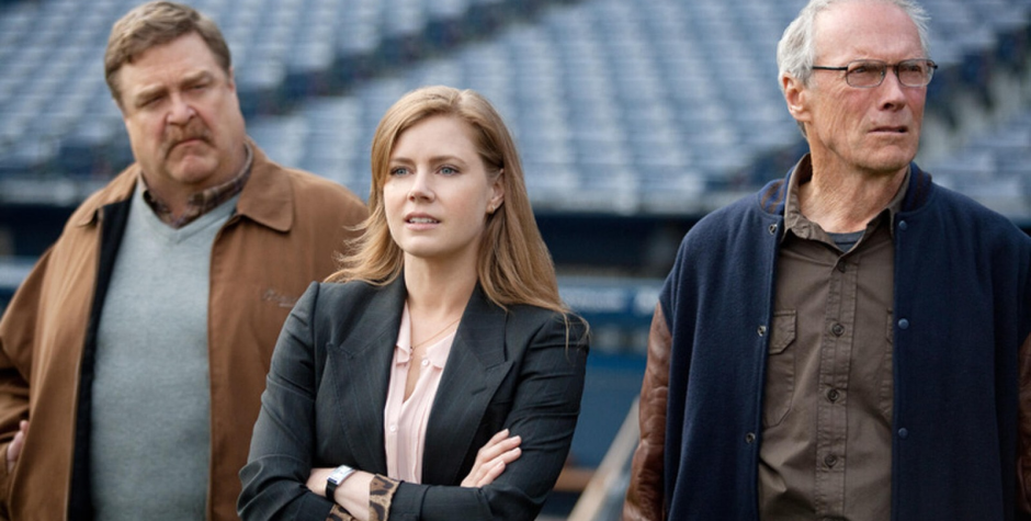 Amy Adams and Clint Eastwood in a scene from Trouble with the Curve