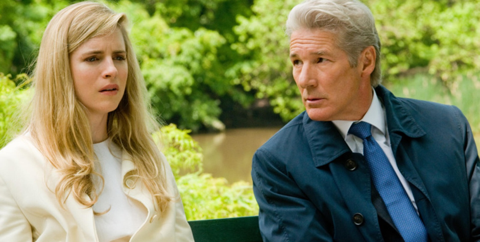 Brit Marling and Richard Gere in a scene from Arbitrage