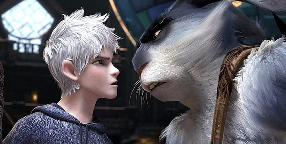 Jack Frost and Bunnymund in Rise of the Guardians