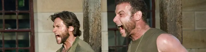two men yelling with intense expressions in an indoor setting
