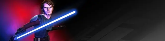 Anakin Skywalker from Star Wars: The Clone Wars ready for battle