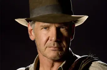 Harrison Ford headshot as Indiana Jones in iconic hat and jacket