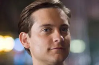 Tobey Maguire close-up headshot with neutral expression
