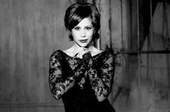 Mexican actress Bianca Marroquin black and white elegant headshot
