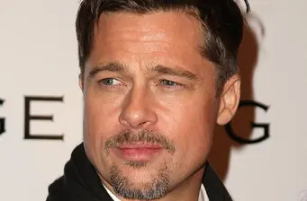 Brad Pitt close-up headshot at Inglourious Basterds event