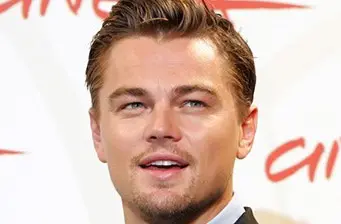 Leonardo DiCaprio close-up headshot looking off-camera