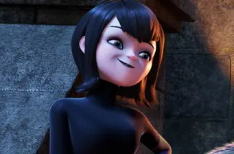 Animated close-up of Mavis Dracula from Hotel Transylvania smiling