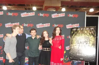 Cast of Beautiful Creatures at New York Comic Con panel