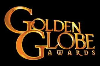 Golden Globe Awards logo in gold on black background