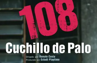 Poster for Cuchillo de Palo movie with bold title and director credit