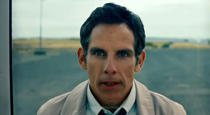 Ben Stiller close-up with intense expression in a movie scene