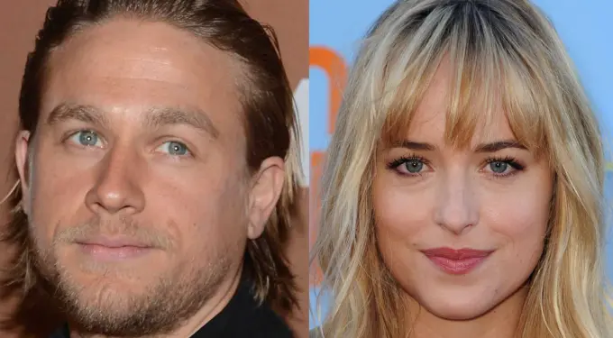 Headshots of Charlie Hunnam and Dakota Johnson for Fifty Shades of Grey casting