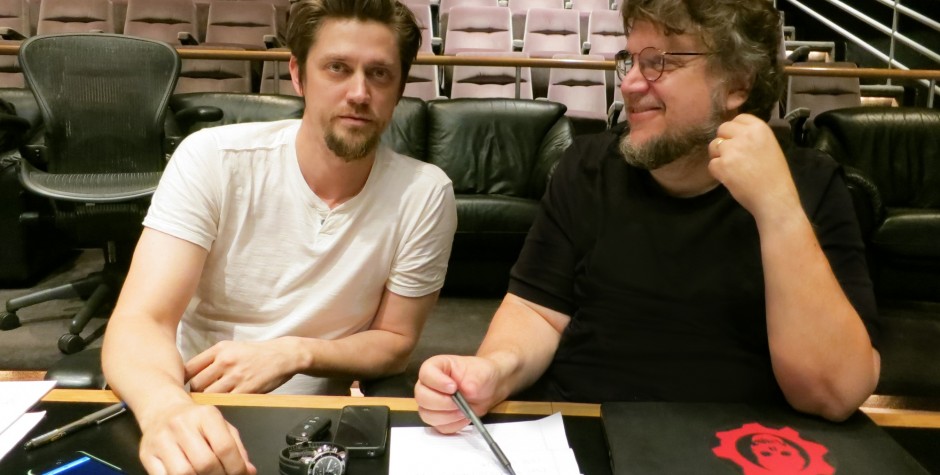 Andrés Muschietti with Guillermo del Toro