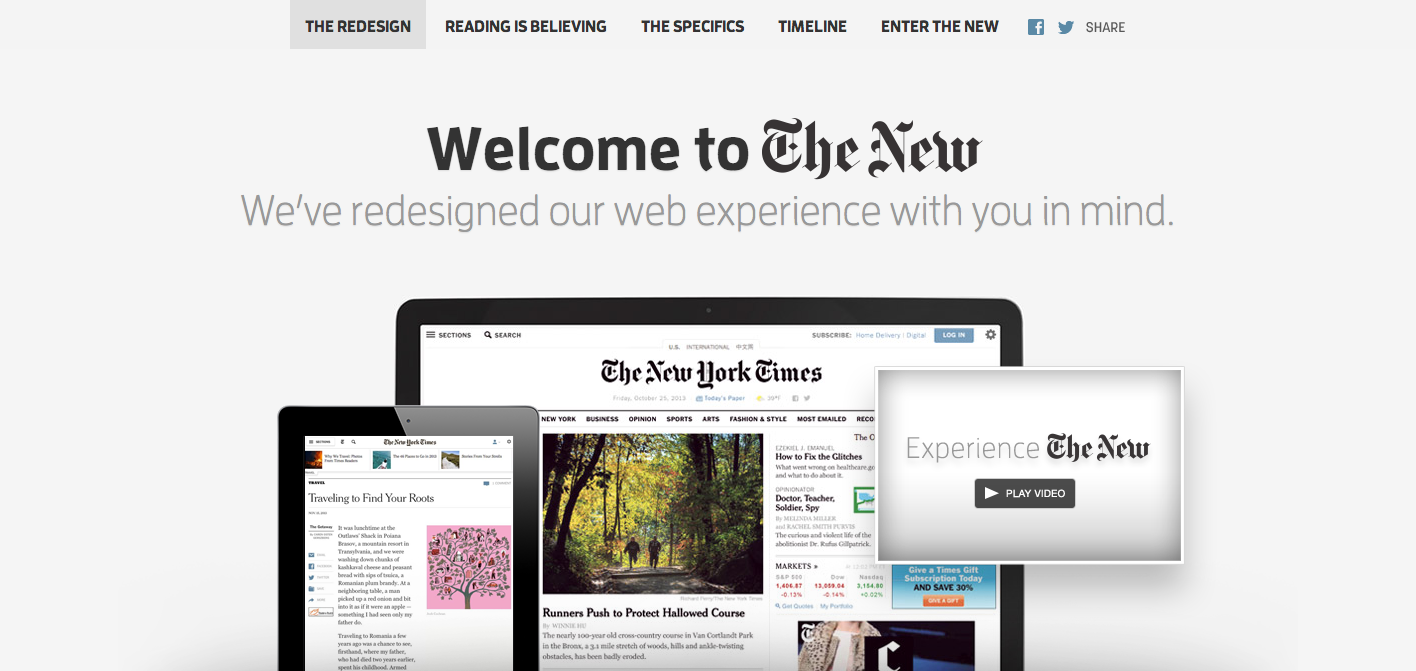 The New York Times Redesign