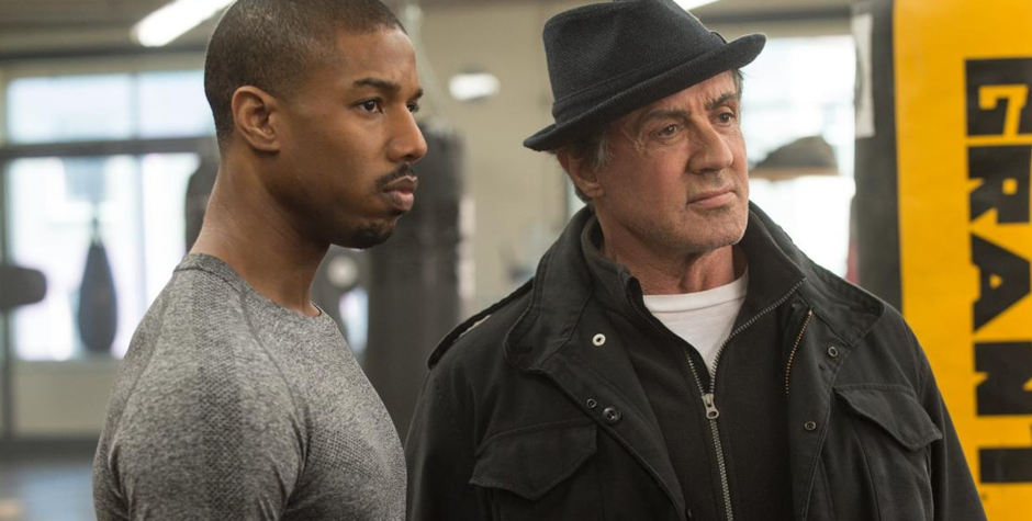 Michael B. Jordan and Sylvester Stallone in Creed