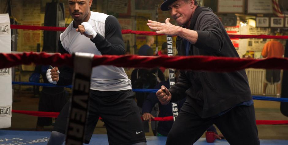 Michael B. Jordan and Sylvester Stallone in 'Creed'