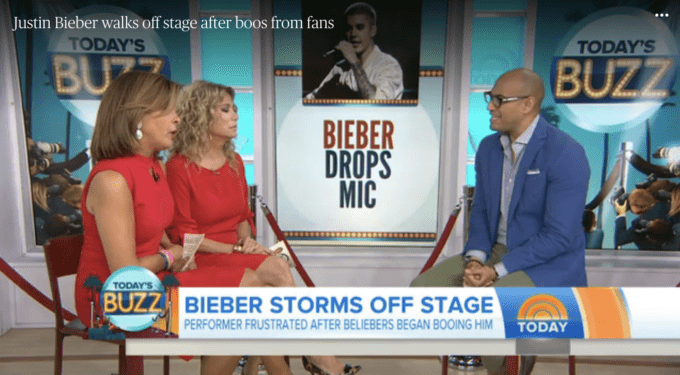 TODAY Show: Justin Bieber Booed, Donald Glover’s New Star Wars Role