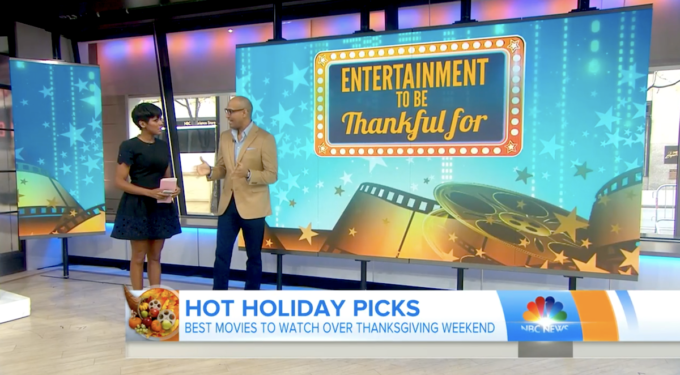 Two hosts on TODAY Show talk holiday movie picks Thanksgiving weekend