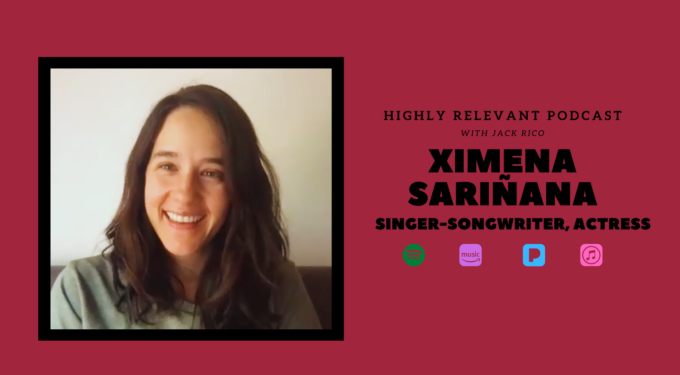 Ximena Sariñana featured on the Highly Relevant podcast with Jack Rico
Ximena Sariñana smiling in a close-up podcast headshot